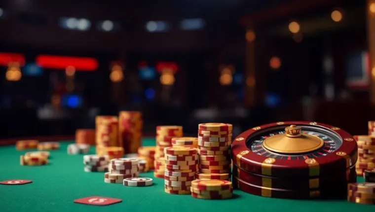 Texas Hold'em Showdown with Winning Hand